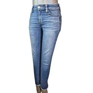 American Eagle Jeans Women 0 Jeggings Crop Low Rise NEXT Level Stretch (W24 L25)